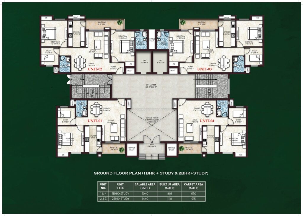 Omaxe cassia flor plan