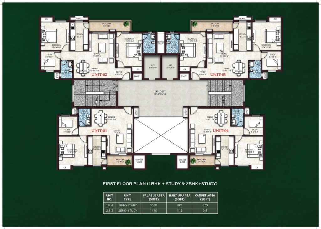 Omaxe cassia flor plan