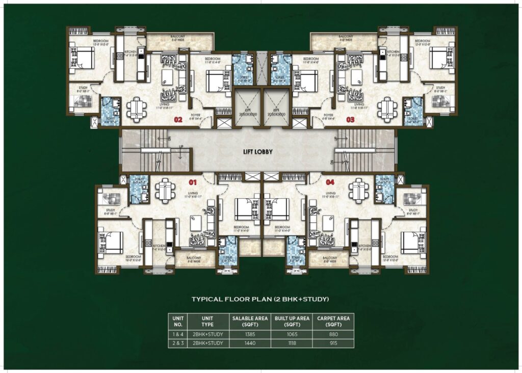 Omaxe cassia flor plan